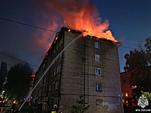 В Липецкой области горит кровля пятиэтажки