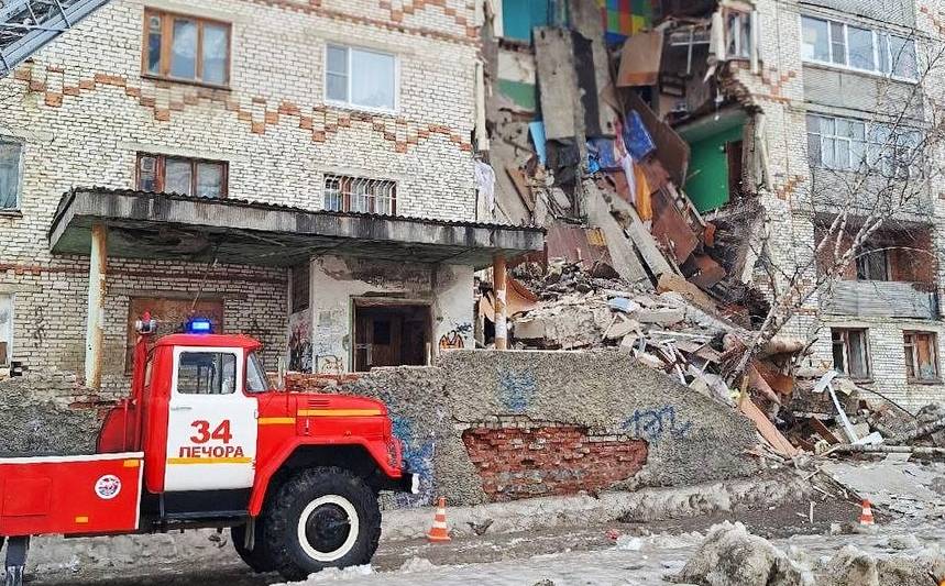 После обрушения части жилого дома в Печоре возбудили уголовное дело