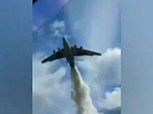 Самолет МЧС по ошибке сбросил 40 тонн воды на автоинспекторов в Подмосковье