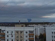 Появилось видео с огромным столбом дыма в граничащем с Украиной регионе России