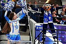 Предложение чирлидерше, шарф «за танкоград» и маскот на перилах. Фото победы «Динамо»