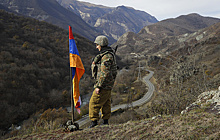 Первый пограничный столб установили на границе Армении и Азербайджана