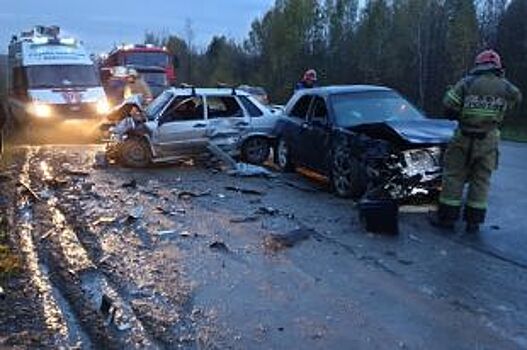 В Верхнекамье в серьёзном ДТП пострадали пять человек