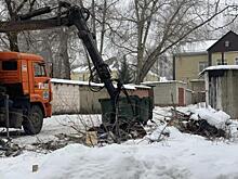 В Сеймском округе Курска ликвидировали незаконные свалки и вывезли растительные отходы