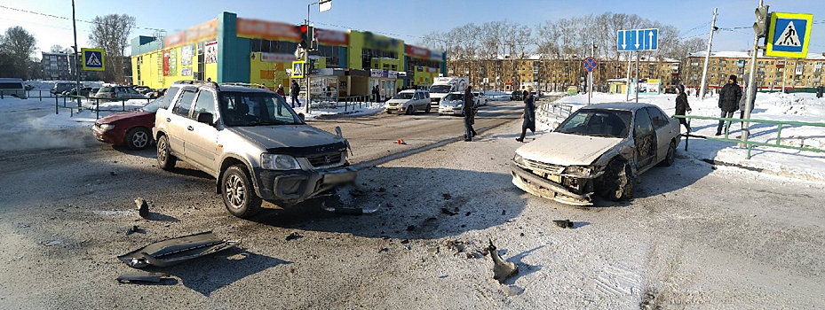 Серьезное ДТП в Новокузнецке попало на видео