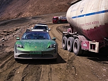 Электромобиль Porsche Taycan попал в Книгу рекордов Гиннеса
