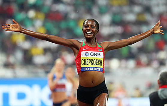 Кенийка Чепкоеч завоевала золото ЧМ на дистанции 3000 м с препятствиями