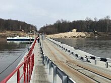 Наплавной мост через Суру открыли в Нижегородской области на месяц раньше