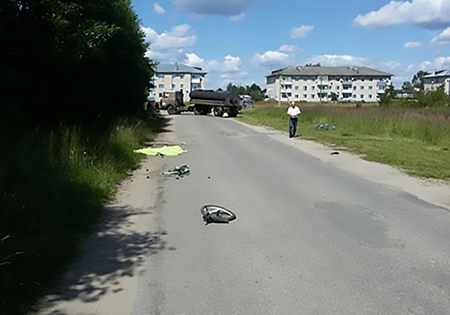 Юный велосипедист погиб под колёсами «МАЗа»