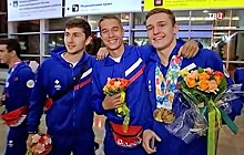 В "Шереметьеве" встретили триумфаторов юношеской Олимпиады