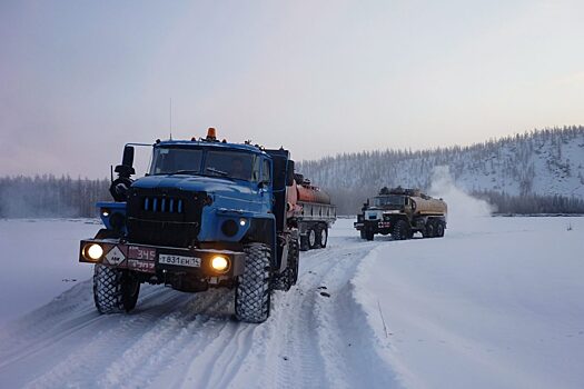 В Якутии ранняя весна вынудила власти максимально ускорить завоз грузов по автозимникам