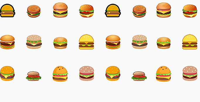 Apple и Google спорят, как должен выглядеть бургер