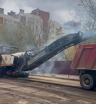В Калуге начался ремонт улицы Огарева
