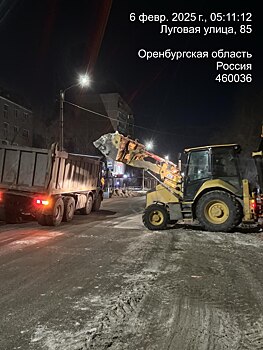На расчистку улиц Оренбурга днем вышли 234 коммунальщика