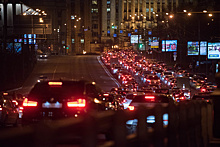 8‑балльные пробки образовались на дорогах Москвы в вечерний час пик