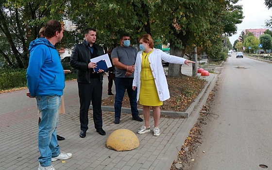 Елена Сорокина осмотрела ход ремонта рязанских дорог