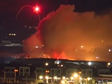 Иранский дрон разнес базу США в Эрбиле, эпичный взрыв попал на видео