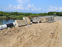 Ремонт разрушенного моста возле села Марково закончится  только в следующем году
