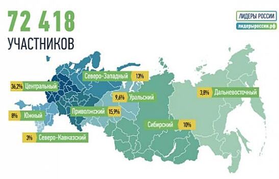 Заявки на конкурс «Лидеры России» поступили cо всех регионов России и 46 государств