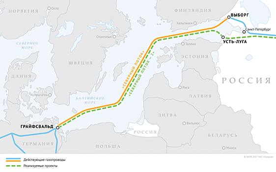 Газ, пиво, транзит. «Газпром» допустил строительство «Северного потока — 3»