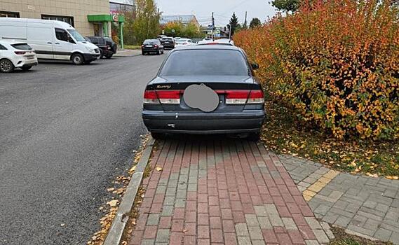 Курян просят присылать свои снимки автомобилей, размещённых на газонах