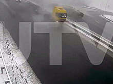 В Башкирии на видео попало, как большегруз врезался в легковушку с детьми