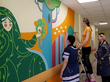 Студенты в рекордные сроки расписали детскую поликлинику под Новосибирском