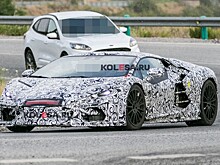 Преемника Lamborghini Aventador поймали на дорожных тестах за пределами автодрома