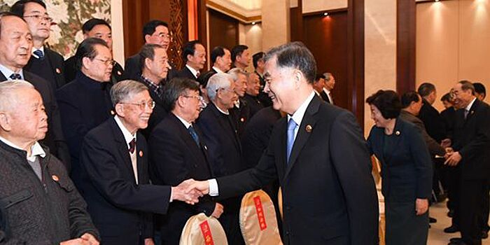 Ван Ян встретился с пенсионерами и представителями различных национальностей и кругов общественности Гуанси