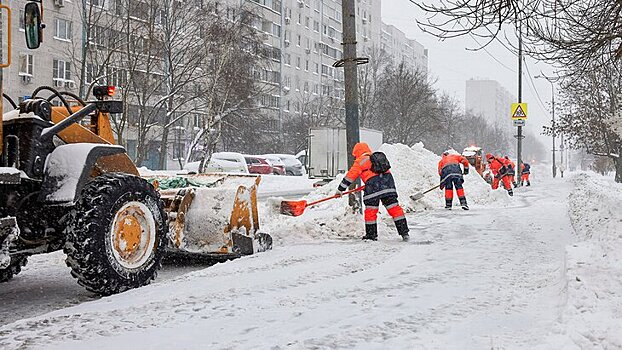 Около 145 тыс человек ликвидируют последствия снегопада в Москве