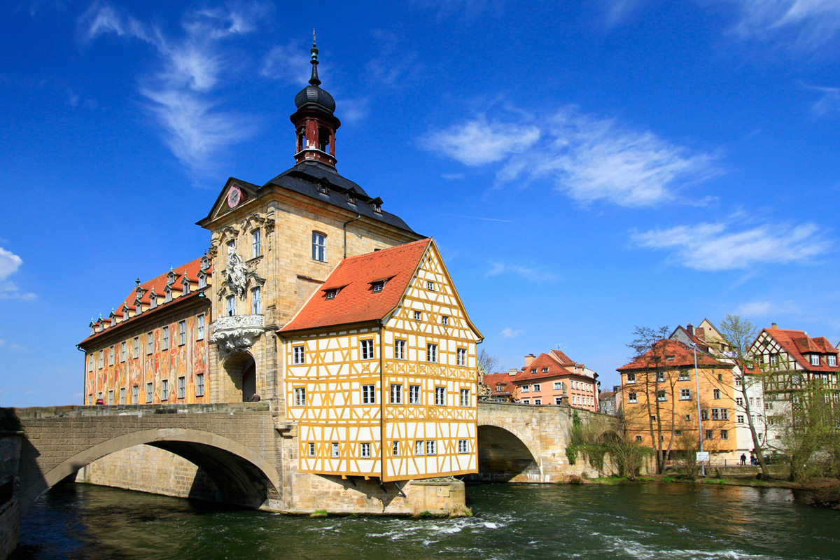 Старая ратуша, Бамберг, Бавария, Германия, Европа