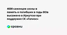 4600 саженцев сосны в память о погибших в годы ВОв высажено в Иркутске при поддержке СК «Гелиос»