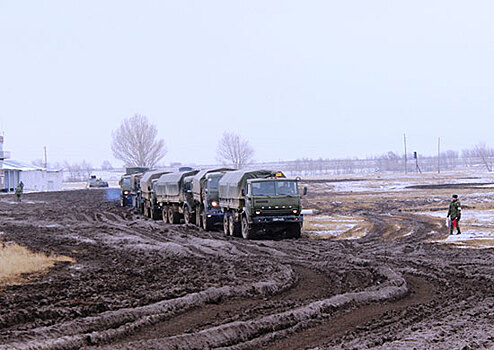 Водители российской военной базы в Армении совершенствуют навыки экстремального вождения в горах