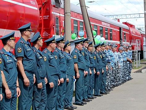 На станции Пенза-IV введен в эксплуатацию новый пожарный поезд