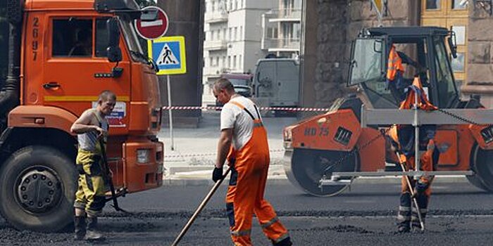 Укладку асфальта на Тверской завершили досрочно