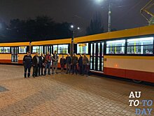 В Одессе на ночном маршруте испытали новый трёхсекционный трамвай «Одиссей-Макс»