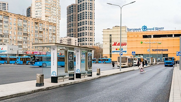 В Москве благоустроили территорию возле пересадочного узла "Речной вокзал"