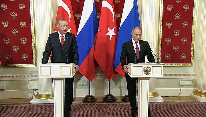 Путин встречается с Эрдоганом в Москве
