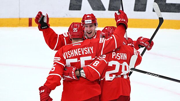 «Спартак» забросил пять шайб нижегородскому «Торпедо» в матче КХЛ