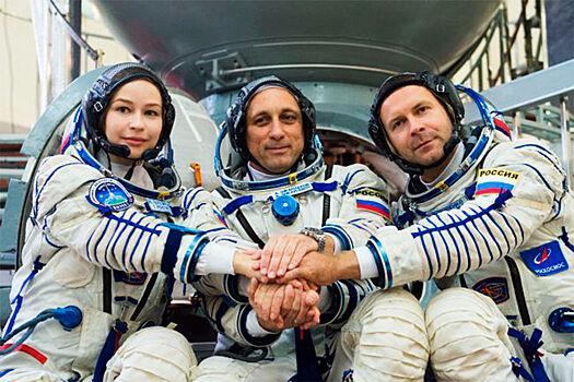 LIVE: Старт космического корабля «Союз» для съёмок фильма на МКС