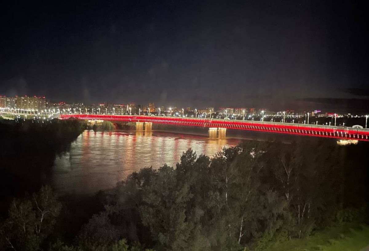 На содержание подсветки омского метромоста собираются потратить более 7 миллионов