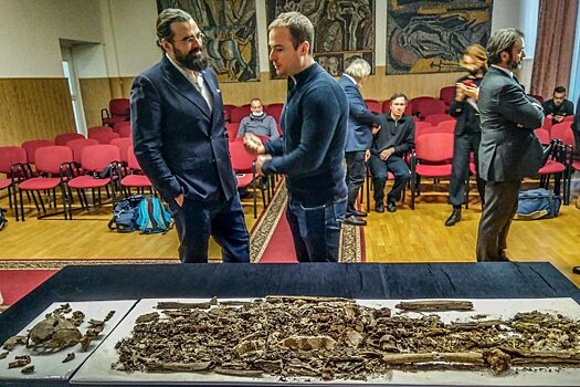 В Вязьме захоронили останки русских и французских солдат, погибших в 1812 году