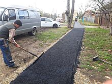В поселке Заветный появился новый тротуар