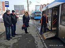 Пензенский общественный транспорт оборудован откидными спусками для инвалидов