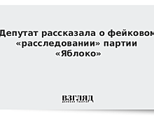Депутат рассказала о фейковом «расследовании» партии «Яблоко»
