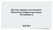 Беглов провел инспекцию объектов инфраструктуры Петербурга