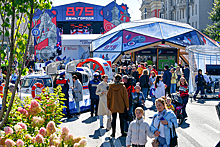 Центральной темой праздничной площадки на Тверской улице в День города стал Донбасс