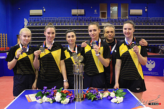 Нижегородская женская сборная команда стала чемпионом России по настольному теннису