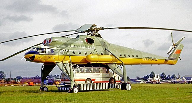 Вертолёт-кран Ми-10К — особенности интерьера