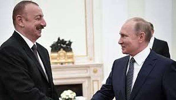 Путин и Алиев проводят пресс-конференцию в Сочи